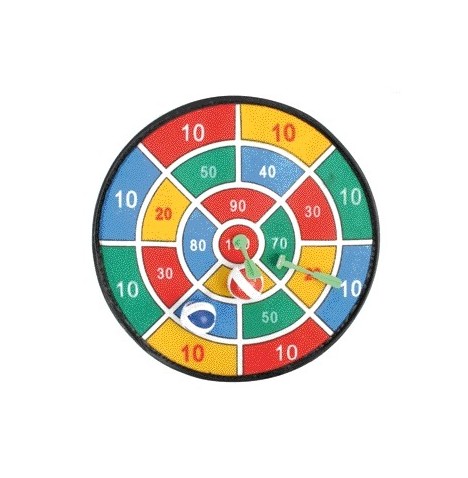 Jeu de cible securité tissu 27 cm +2 balles