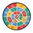 Jeu de cible securité tissu 27 cm +2 balles