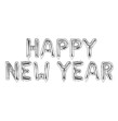 Guirlande Ballons Mylar lettre HAPPY NEW YEAR argent