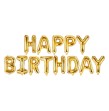 Guirlande Ballons Mylar HAPPY BIRTHDAY Or