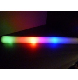 Bâton Mousse avec Leds 47 cm Couleur au choix