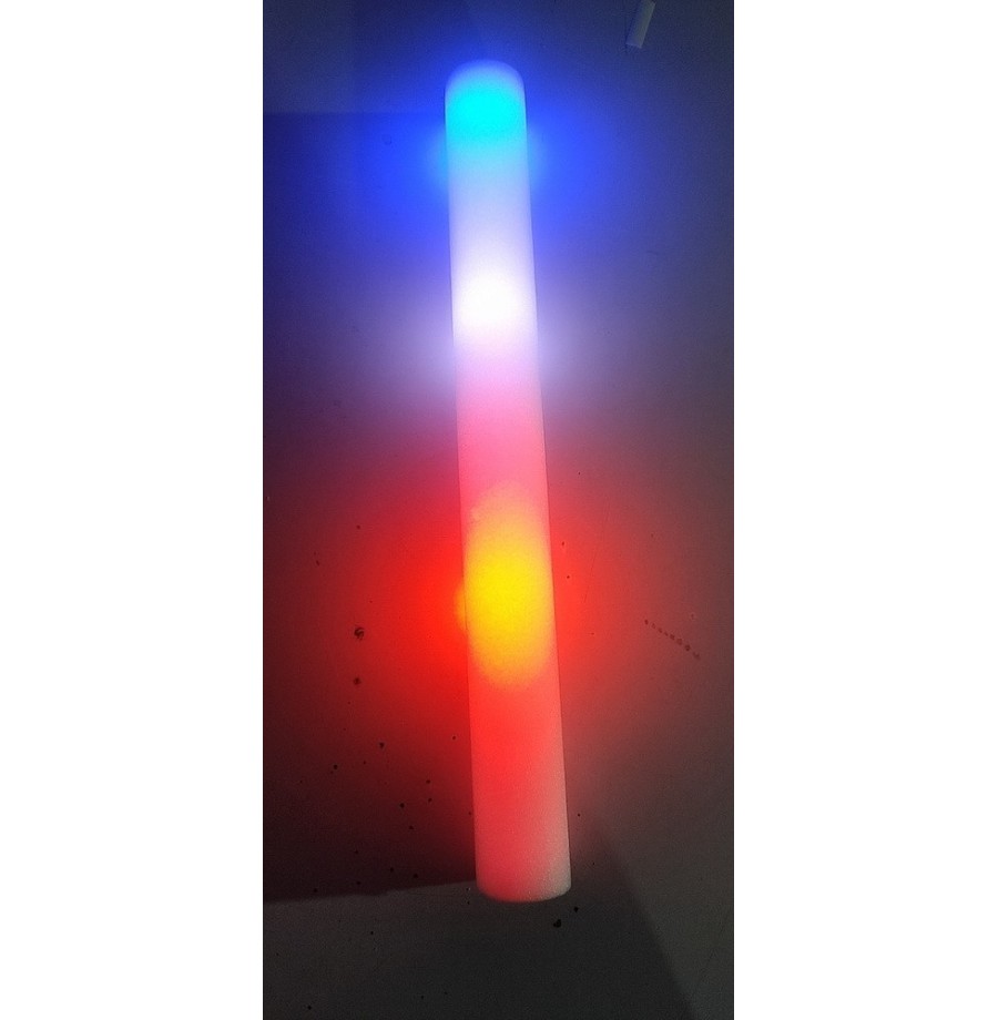 Bâton Mousse avec Leds 47 cm Couleur au choix