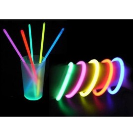 Bracelets agitateurs fluo multicolores bte de 100
