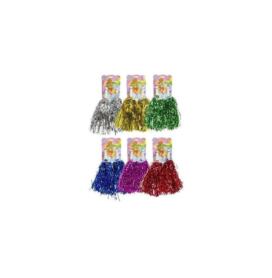 Pom-pom girl 33 cm couleurs assorties la paire