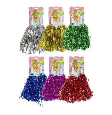 Pom-pom girl 33 cm couleurs assorties la paire