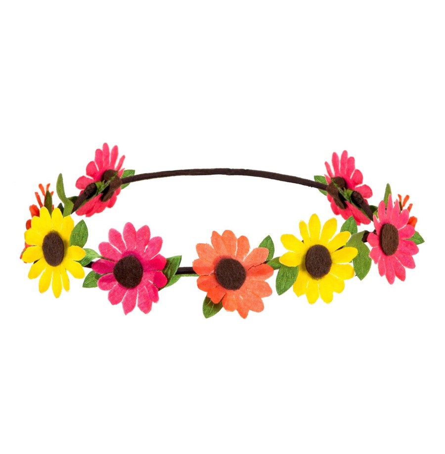 Couronne de fleurs Hippie