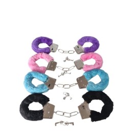 Menottes fourrure couleurs assorties