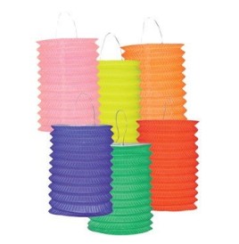 Lampion cylindrique unicolores diam 13 - Articles Kermesse, Travaux...