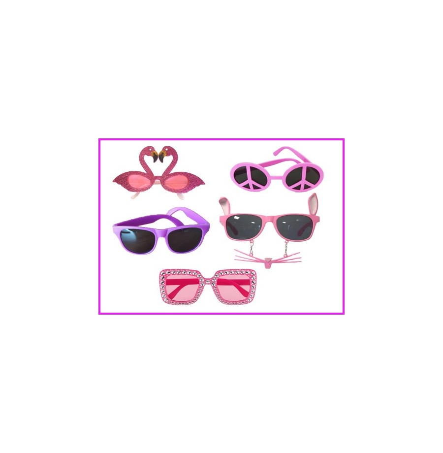 15 paires de Lunettes Rose