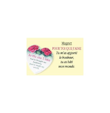 Magnet " Pour Toi que j'aime"