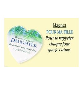 Magnet " Pour ma Fille"