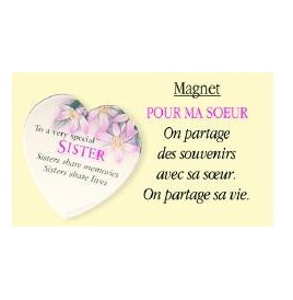 Magnet " Pour ma Soeur"