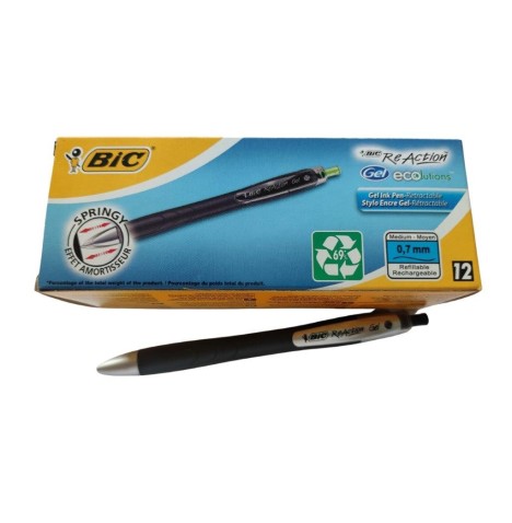 Bic Re-Action  Gel  Noir l'unité