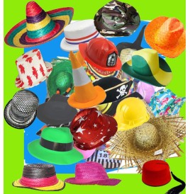 Lot de 32 chapeaux originaux : soirée tête de ouf garantie !