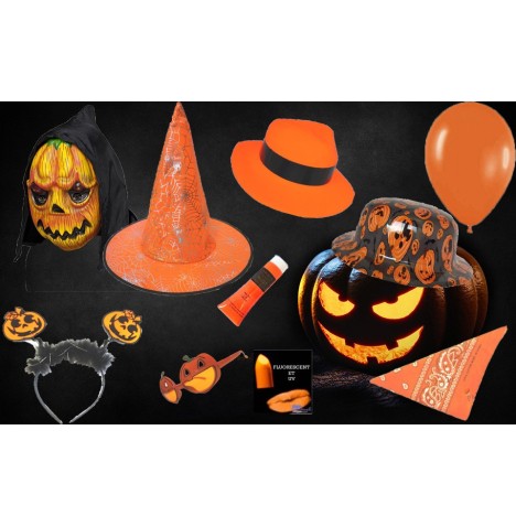 lot complet  articles aux couleurs d'Halloween