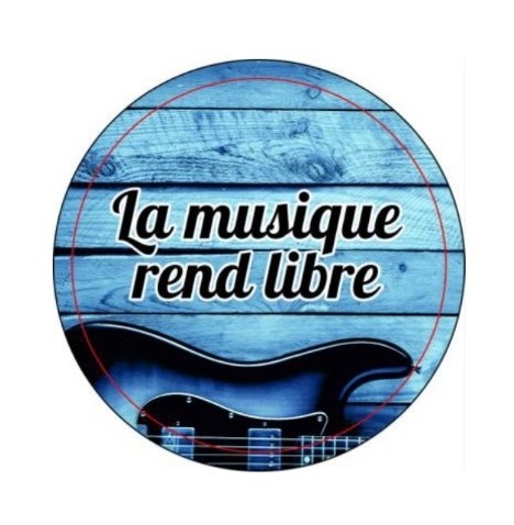 Magnet en verre format grand rond (6cm)
