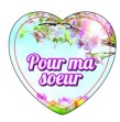 Magnet en verre format coeur (5,5x5,3cm) Magnet en verre format coeur (5,5x5,3cm)