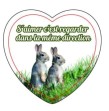 Magnets en verre format coeur (5,5x5,3cm)