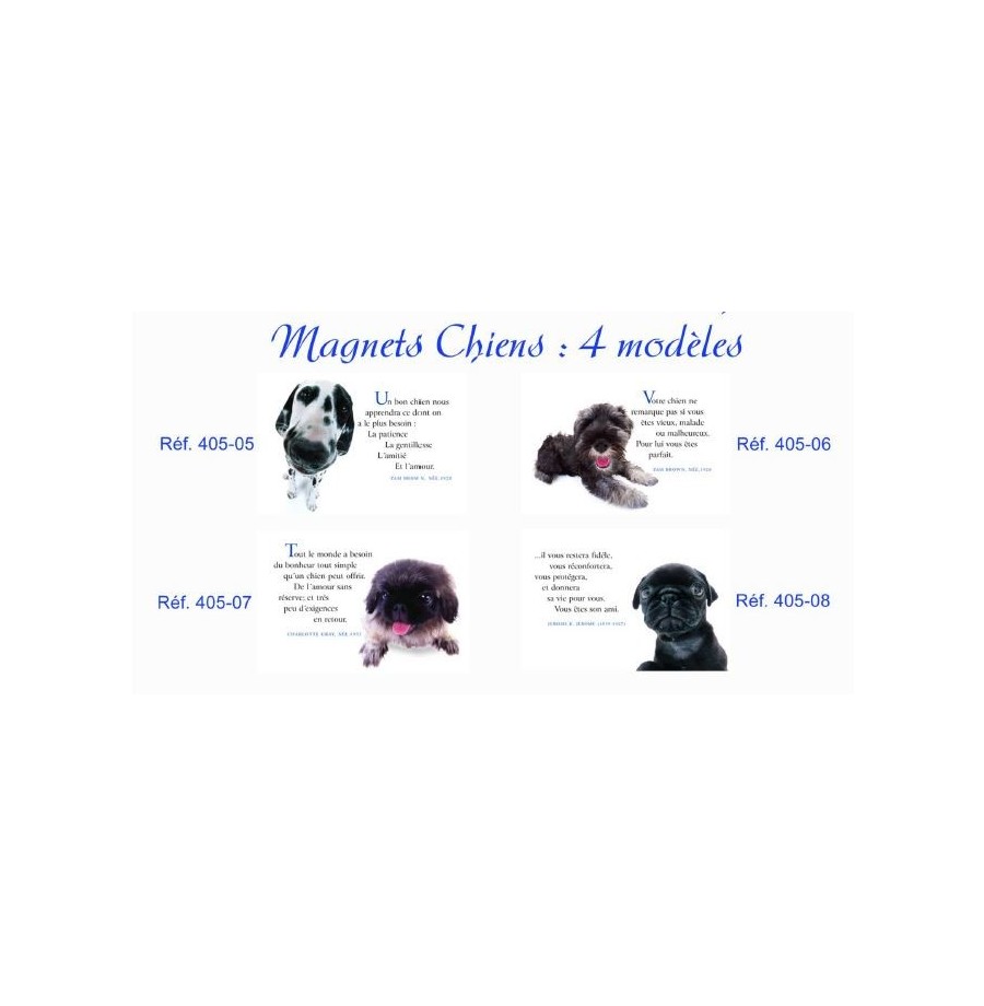 Magnet Chien modèle aléatoire l'unité 15x 10 cm Magnet Chien modèle aléatoire l'unité 15x 10 cm