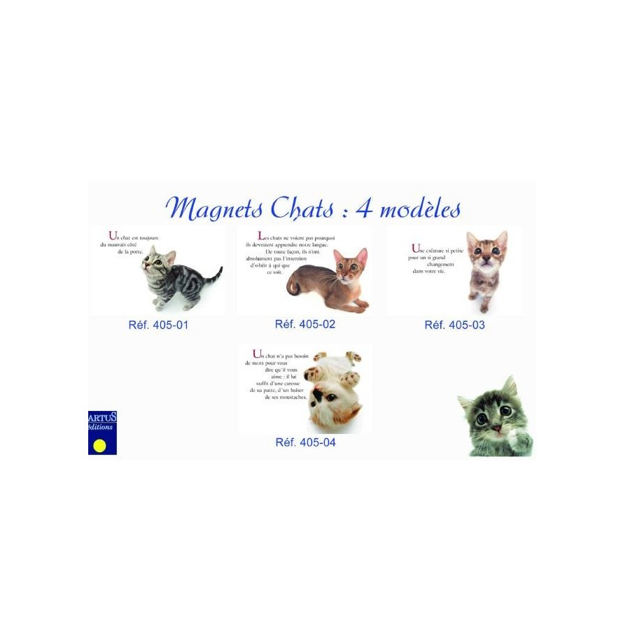 Magnet Chat modèle aléatoire 15 x 10 cm Magnet Chat modèle aléatoire 15 x 10 cm