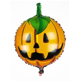 Ballon mylar citrouille : déco festive idéale pour Halloween.