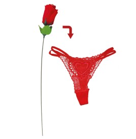 effet garanti, cette jolie rose string, élégance et glamour son au rendez vous , pour ambiancer vos soirées intimes.