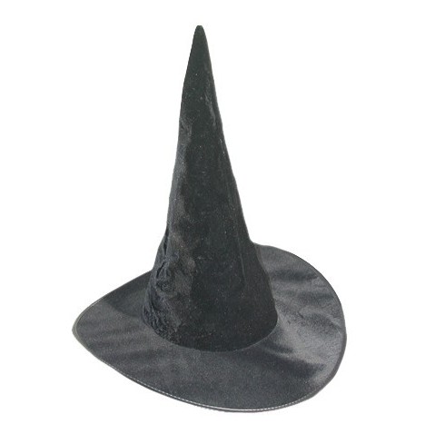 Chapeau sorcière Noir uni - Halloween  pas cher