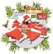 Lot père Noel  (72 bonnets+ 72 Candy canne)