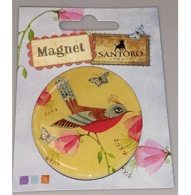 magnet en verre 6x6.5 cm