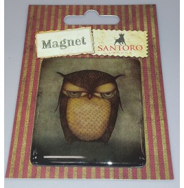 magnet en verre 6x6.5 cm