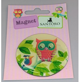 magnet en verre 6x6.5 cm