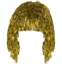 Perruque métal Argent