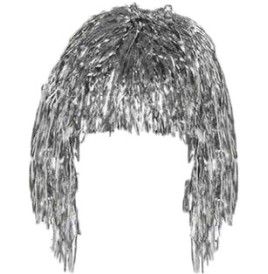 Perruque métal Argent