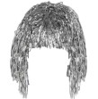 Perruque métal Argent