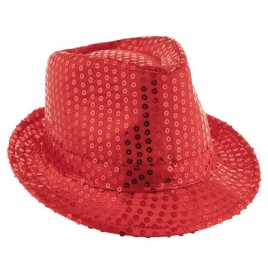 Borsalino avec sequin Argent