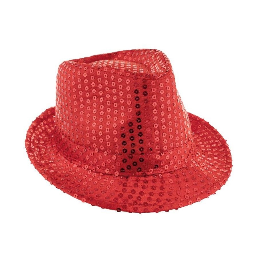 Borsalino avec Sequins Argent