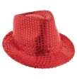 Borsalino avec Sequins Argent