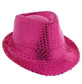 Borsalino avec sequin Argent