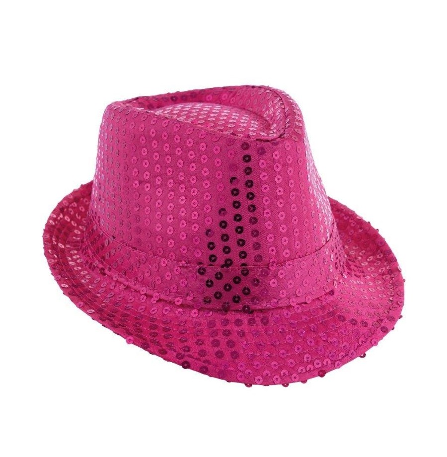 Borsalino avec Sequins Argent