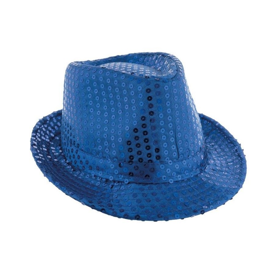 Borsalino avec Sequins Argent