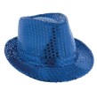 Borsalino avec Sequins Argent