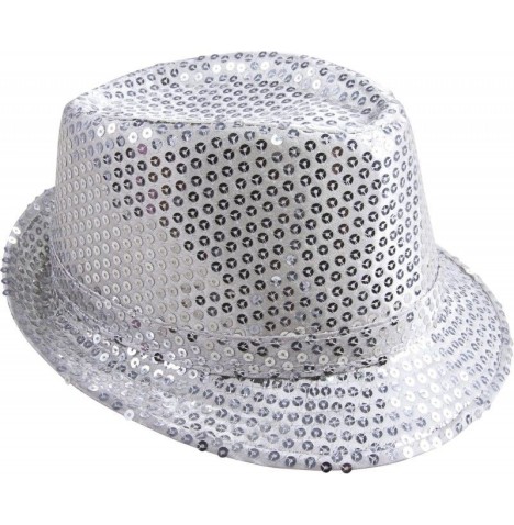 Borsalino avec Sequins Argent