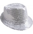 Borsalino avec Sequins Argent
