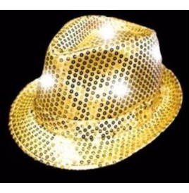 Borsalino sequins avec Leds - Noël  pas cher