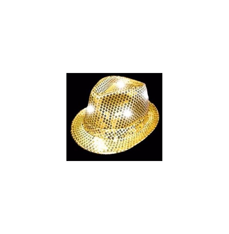 Borsalino sequins  avec Leds