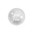 Ballon Géant métallisé "Joyeuses Fêtes" Or