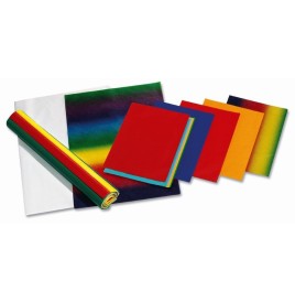 Rouleau de 24 feuilles de papier de soie 75x50 cm 18 gr/m2 Couleurs au