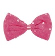 Noeud papillon Argent 11 x 7 cm  sequins