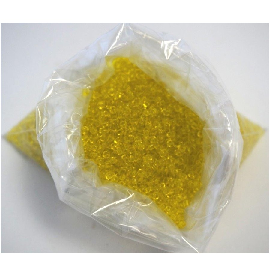 Sachet 100g perle rocaille transp. orange