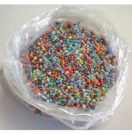 Sachet 100 grs perles vert lustré